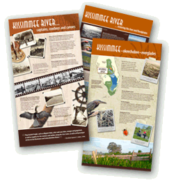 display panels about the Kissimmee River