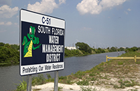 Click for photo of SFWMD Canal Sign