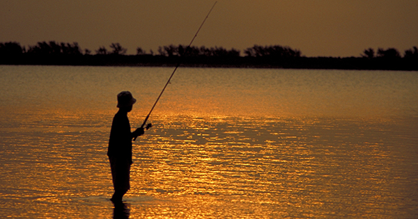 Fishing at Sunset