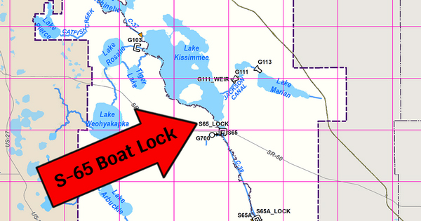 S-65 boat lock Map