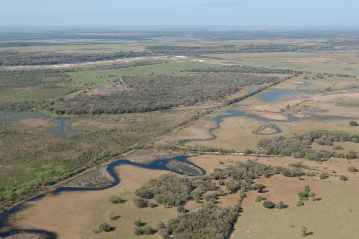 Aerial view of Chandler Slough.