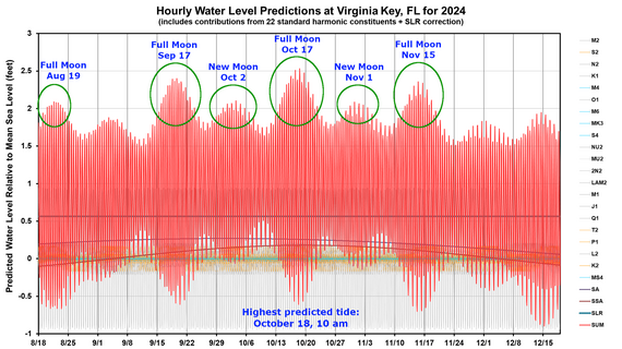 2024 King Tide Forecast Graph