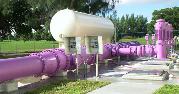 water treatment purple pipes